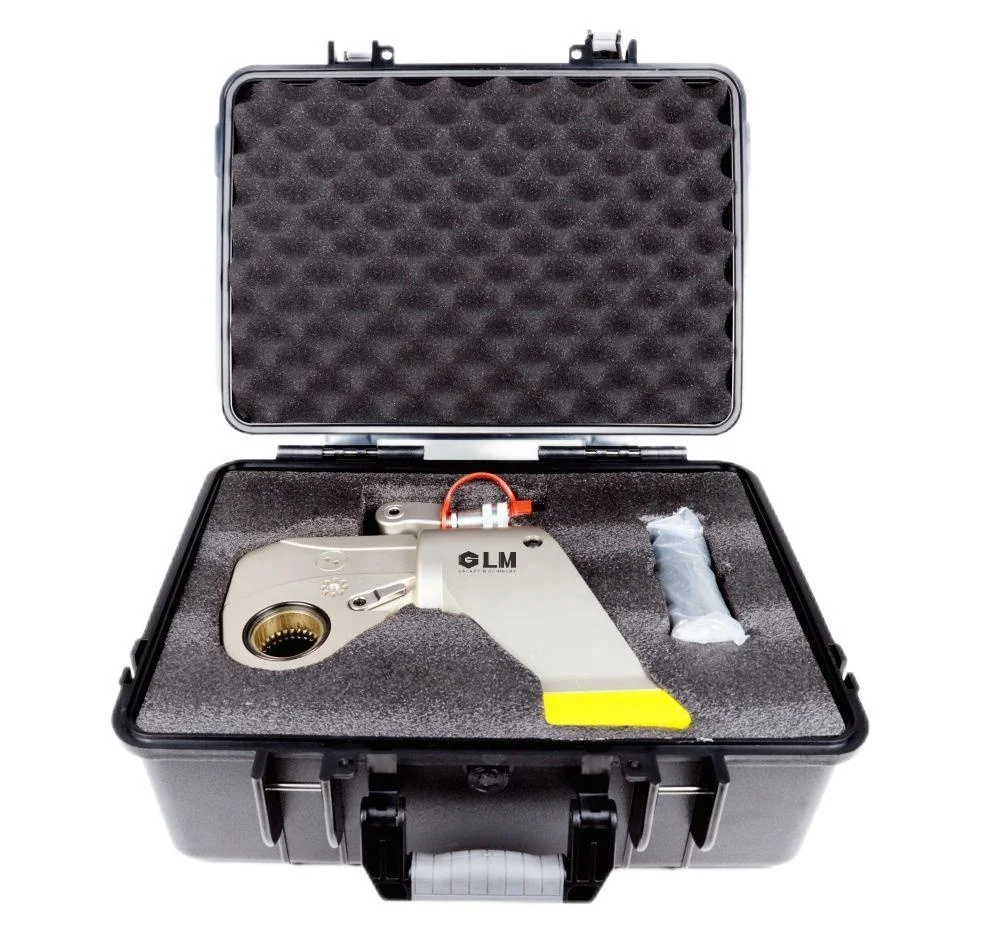 Square Drive Hydraulic Torque Wrench with Standard Steel Reducer Sleeve Multiplier Hydraulic Pump for Optimal Torque Control
