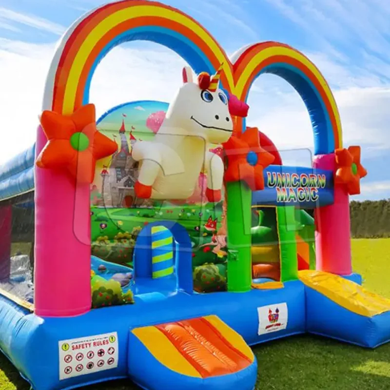 CH's most popular children's party jumper inflatable bounce slide for rental business, small bounce house slide