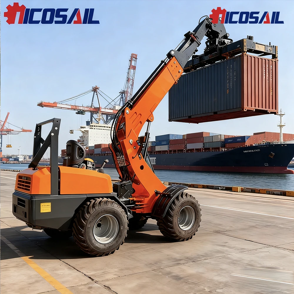 

Hot selling CE certified diesel wheeled telescopic loader fast delivery of telescopic arm loader hot selling