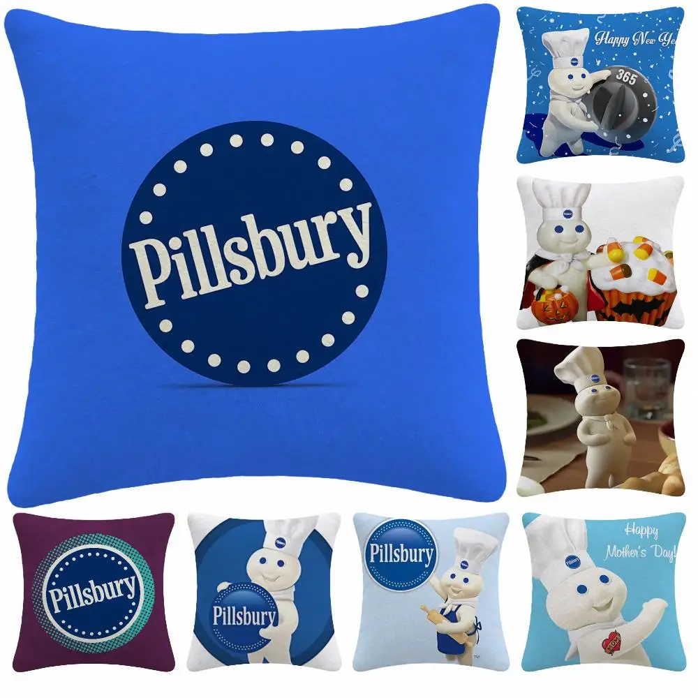 Food Baking P-Pillsbury Cushion Cover Soft Plush Decorative Sofa Bedroom Living Room Car Dorm Home Decor Gift
