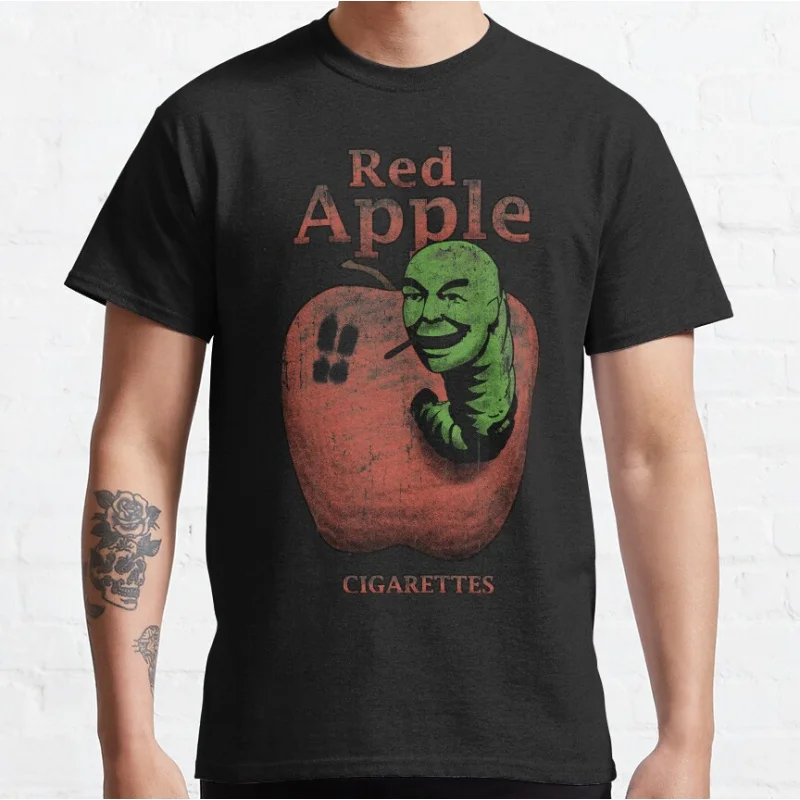

Red Apple Cigarettes Classic Film Pulp fiction Gift t shirt pop culture Graphic clothes All size Tops 100% cotton print tee