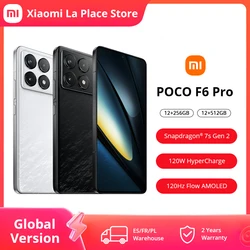 Wersja globalna POCO F6 Pro 5G Snapdragon Smartphone®8 Gen 2 6.67 ''120Hz Flow AMOLED DotDisplay 120W ładowanie NFC