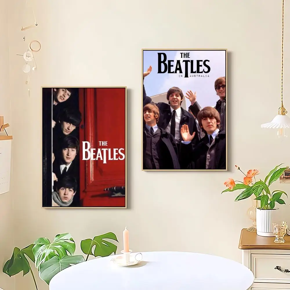 Hot T-The B-Beatles band Poster HD art sticky wall waterproof home living room bedroom bar aesthetic decoration