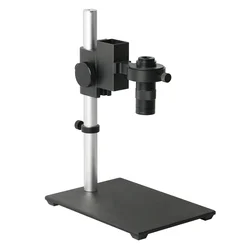 Adjustable Bracket Lifting Platform Focusing Holder Stand 42mm Ring 10-130X C Mount Lens For HDMI USB Video Microscope Camera