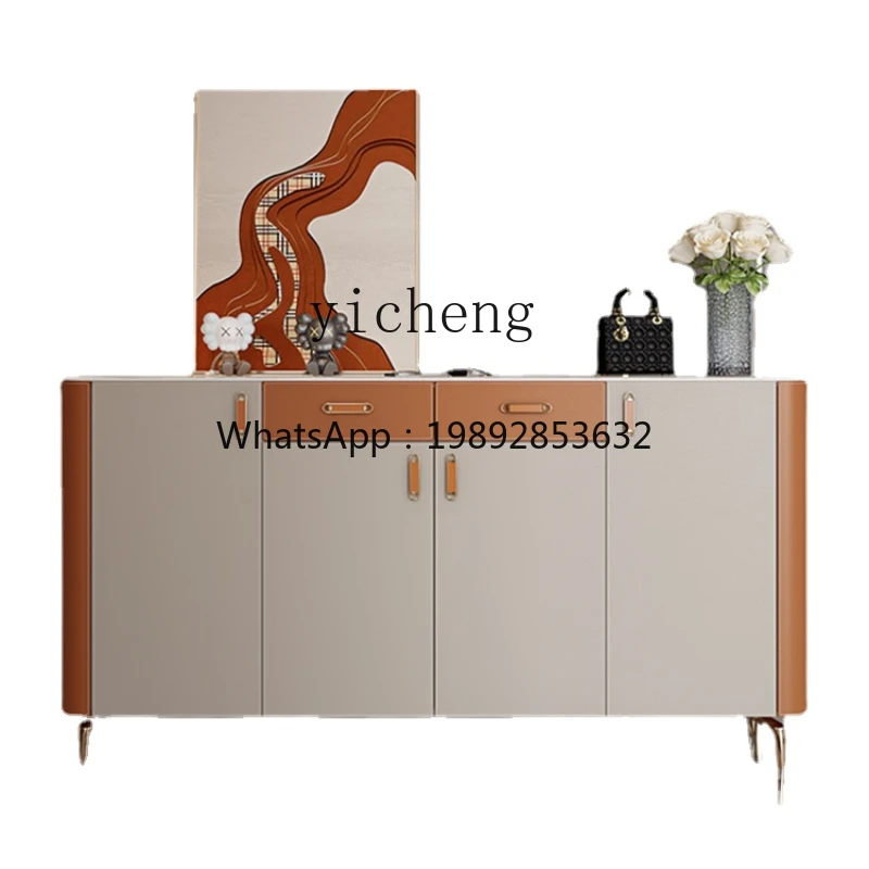 

XX Wall Entrance Foyer Partition Cabinet Large Capacity Entrance Cabinet Solid Wood Shoe Cabinet