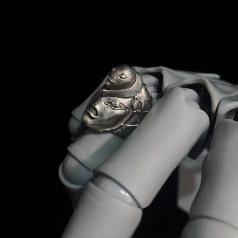 Anime King Crimson Cosplay Ring Unisex Metal Gothic Adjustable Opening Rings Jewelry Accessories Xmas Gift - Image 3