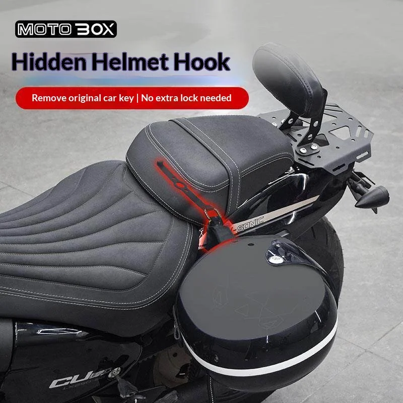 【Premium】For VOGE CU250/525/625 Greystone 250V Flash 300/350 modified hidden helmet lock anti-theft hook