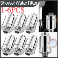 Cabezal de ducha filtrado de carbón activado, fácil instalación, filtro de purificación de grifo, accesorios de baño desmontables y fáciles de usar