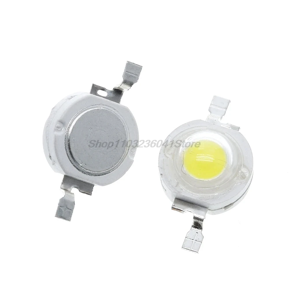 10PCS led 1W White 100-120LM LED Bulb IC SMD Lamp Light Daylight warm white High Power 1W LED Lamp bead