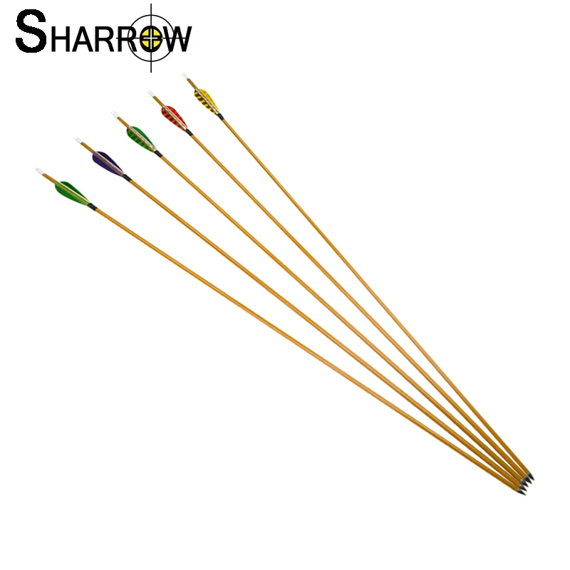 

12pcs Archery Mixed Carbon Arrow Spine 900 3inch Water-drop Feather ID 6. 2mm OD7.8mm Hunting Training Shooting Accessories