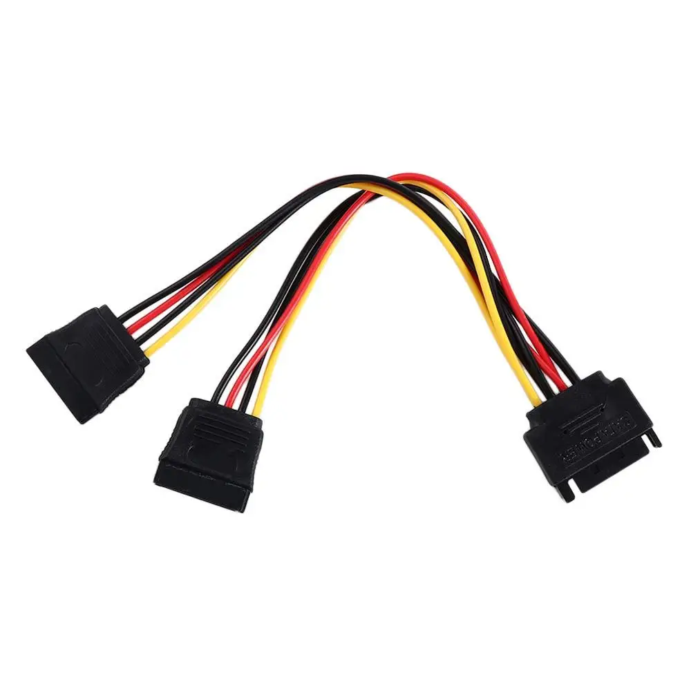 Kabel zasilający PSU Kabel przedłużający 1 na 2 Rozdzielacz zasilania Kabel zasilający SATA Rozdzielacz HDD Kabel adaptera SATA Zasilanie dysku twardego