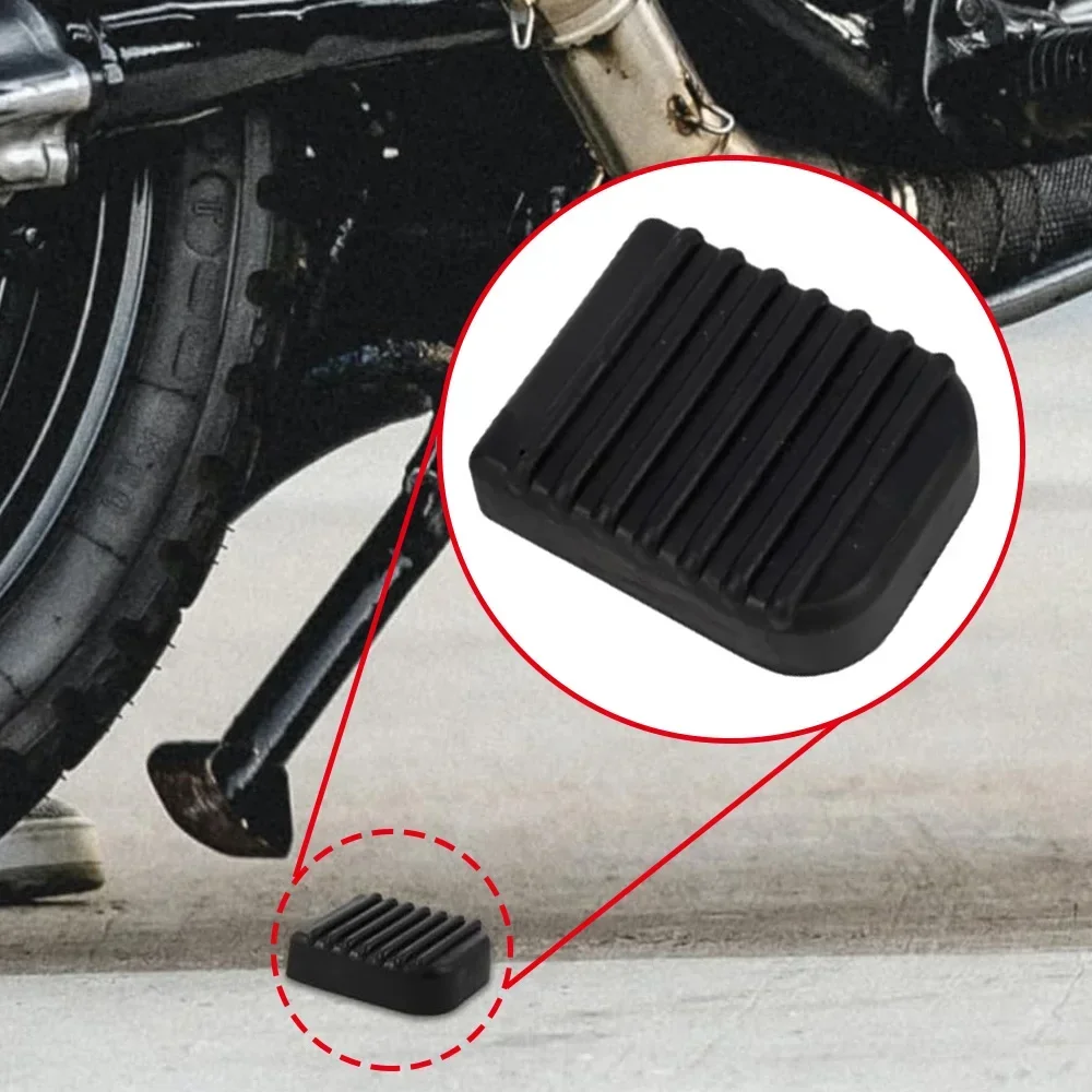 

1pc Motorbike Foot Side Base Plate Bracket Extension Anti-slip Mat Motorcycle Footrest Rubber Base Plate Soft Mat Accessories