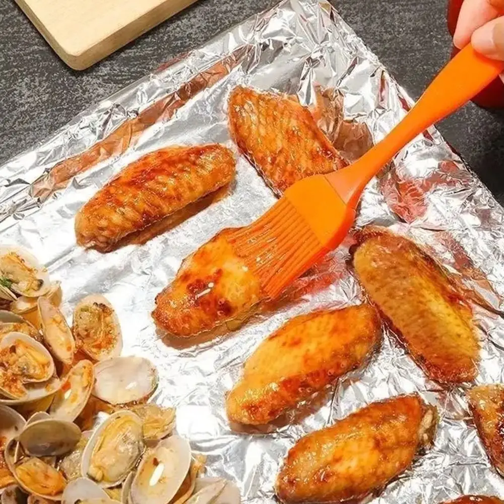 5M/10M/20M Aluminium Catering Tin Foil Disposable BBQ Accessories Barbecue Tin Foil Roll Heat Safe Thickened Food Tin Foil