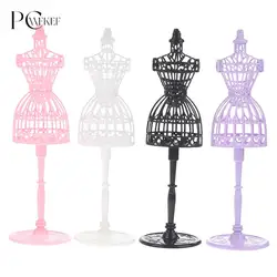 1Set Wit Display Holle Model Hanger Holder Stand Gown Dress Kledingrek Pop Mannequin Meisjes Poppen Diy Poppenhuis Accessoires