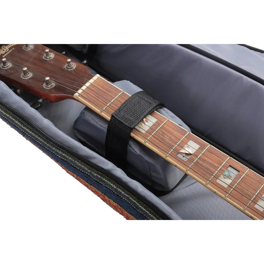 Glenmi Boheemse Akoestische Gitaar Case voor Meisjes Zacht Schuim Gewatteerde 40 41 Inch Gitaar Gig Bag Rugzak met Nekbeschermer Kussen Pa