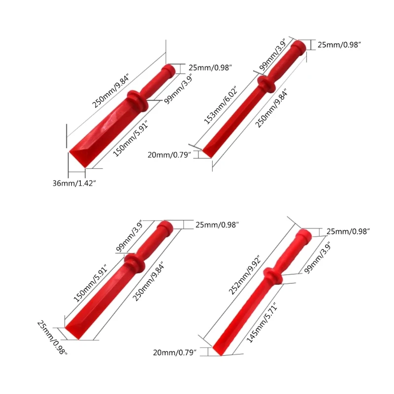 4Pcs Auto Trim Entfernung Hebeln Werkzeug Moulding Panel Tür Innen Clip Set Dropship