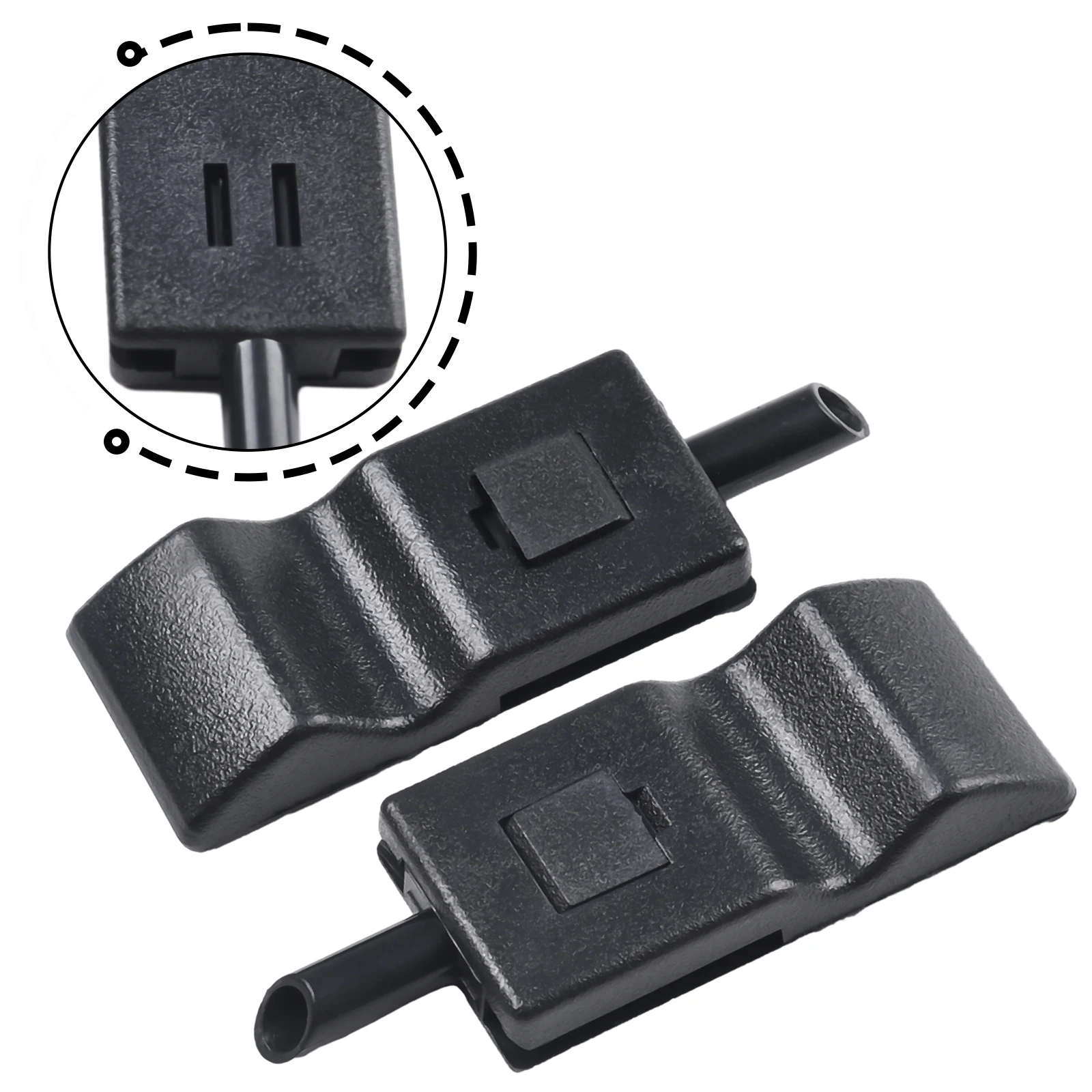 2x Ebony Rear Black Door Interior Lock Knob For Chevy for tahoe for gmc for yukon 2007-2014 15844616 For Chevrolet for gmc Car view 5