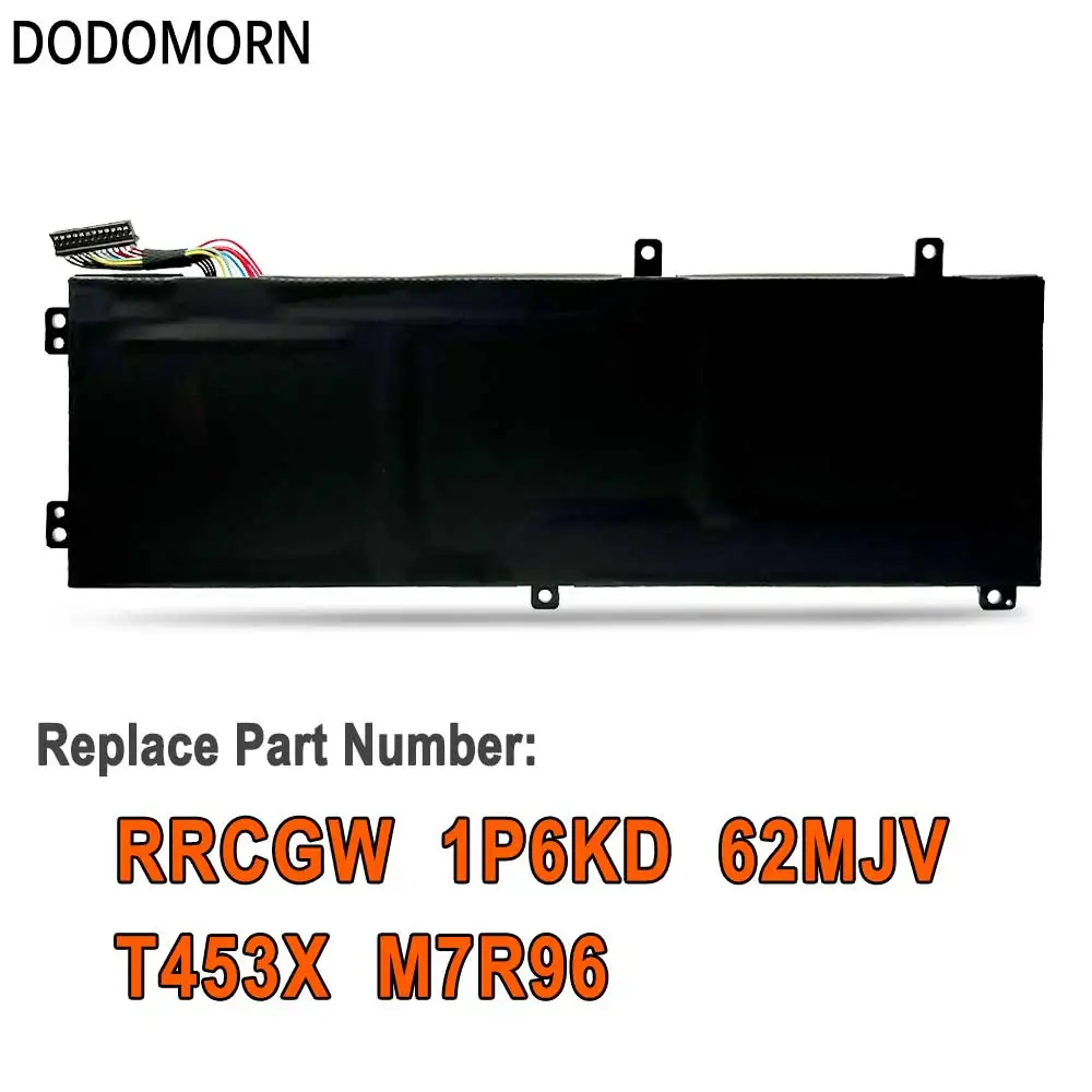 DODOMORN RRCGW For Dell Precision 5510 5520 5530 XPS 15 9550 9560 9570 Inspiron 7591 7590 7500 Laptop Battery H5H20 11.4V 56Wh