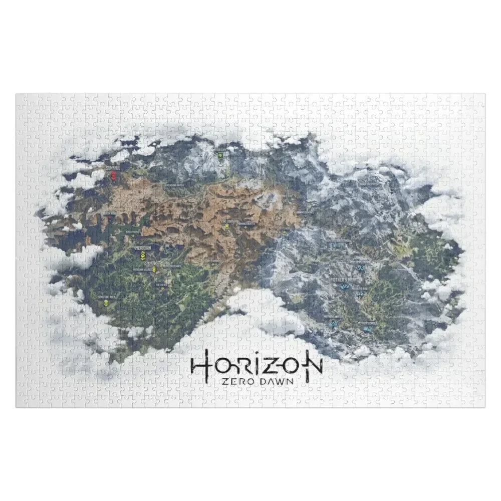 

Horizon Zero Dawn Map Jigsaw Puzzle Wooden Compositions For Children Personalize Customized Gifts For Kids Puzzle