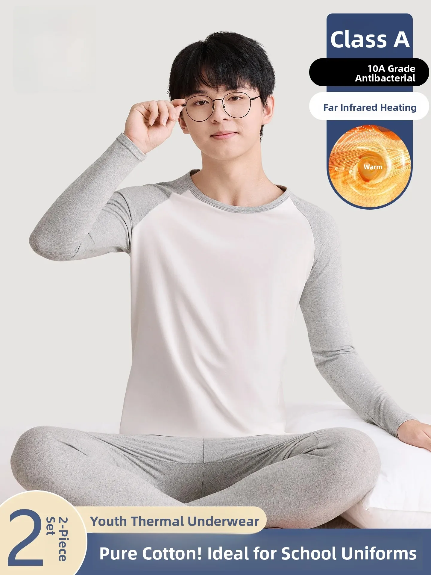 teenage-boy-pure-cotton-warm-underwear-set-high-elasticity-breathable-comfortable-base-layer-autumn-winter-clothes-for-school