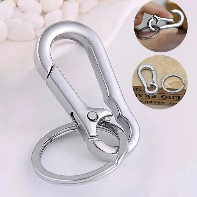 1/5PCS Gourd Buckle Keychain Climbing Hook Car Keychain Strong Carabiner Shape Keychain Accessories Metal Vintage Key Chain Ring