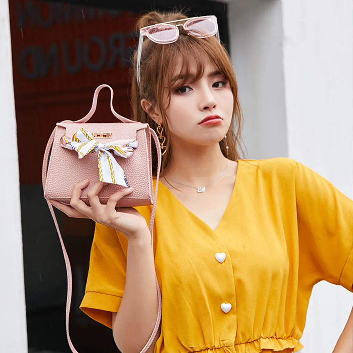 New Fashion Women Pu Leather Crossbody Messenger Female Bags Shoulder Bag Chain Sling Ladies Handbags Luxury Designer 2023