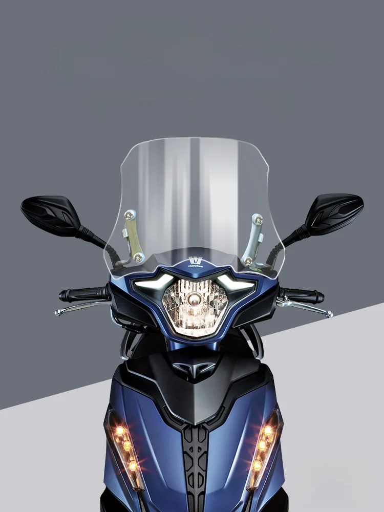 USR125 Rearview Mirror Cover High Transparent Anti-drop Windshield Modification for HJ125T21 Motorcycle Accessory