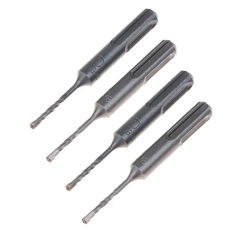2/4/10 Stück 3mm Beton-SDS-Plus-Bohrer 85mm Schneidwerkzeuge Elektrischer Hammerbohrer Kreuzspitzen Rundes Schaftstück – Detail 11