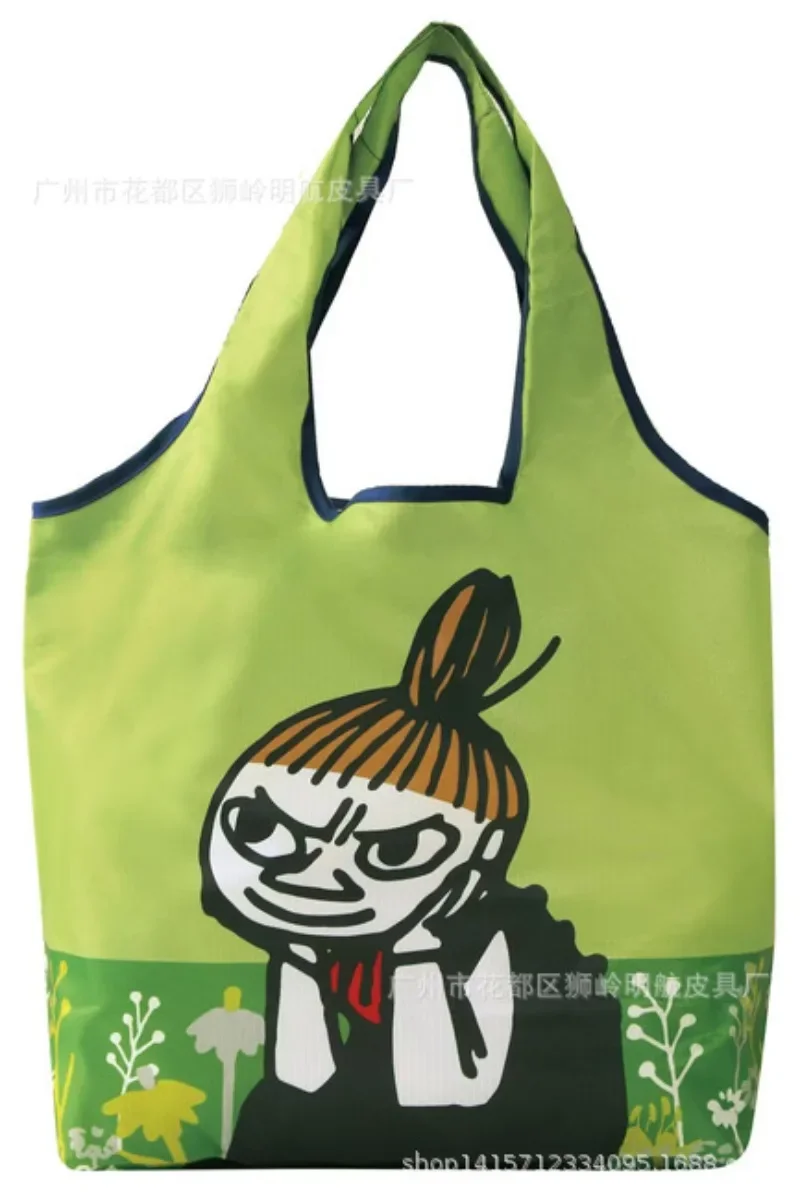 Cartoon Anime Moomins Series Foldable Shopping Bag Kawaii Role Cute Creativity Printed Large Capacity and Lightweight Handbag