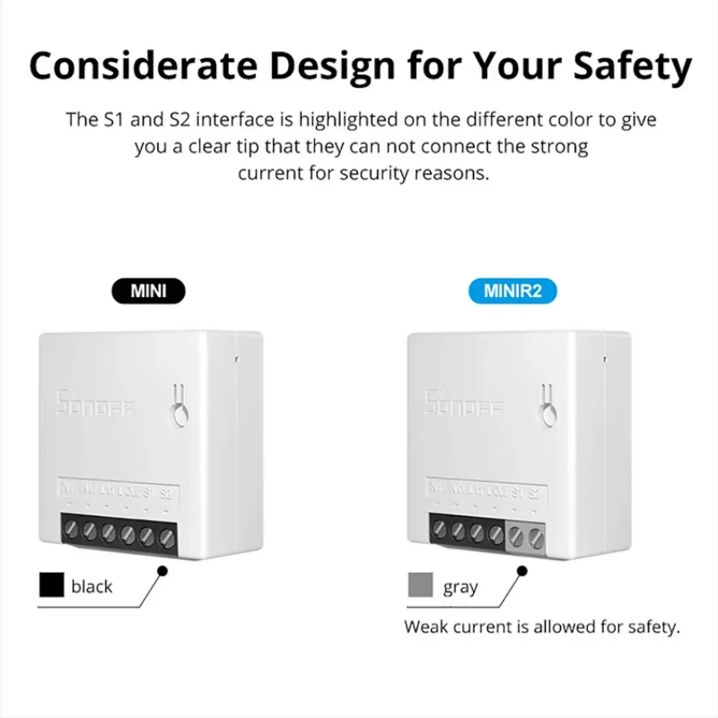 SONOFF Mini R2 WIFI Smart Switch Smart Home Remote 2-Way Control Timer Wireless DIY Switch Ewelink Alexa Voice Interruptor