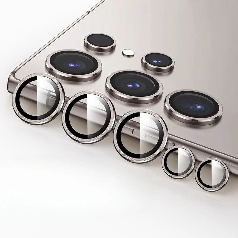 Metal Lens Rings For Samsung Galaxy S25 Ultra S24Plus Anti Fall Full Cover Lens Protector For Galaxy s24 Ultra Lens Cover