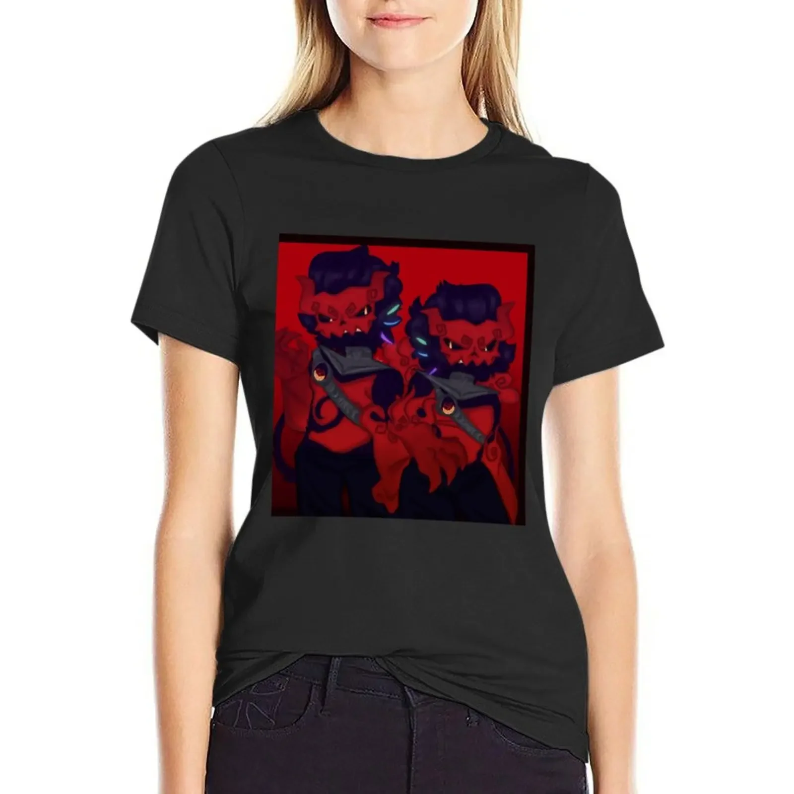 

Red bone monkeys (monkie kid) T-Shirt quick-drying anime clothes sports fans Short sleeve tee cute t-shirts for Women