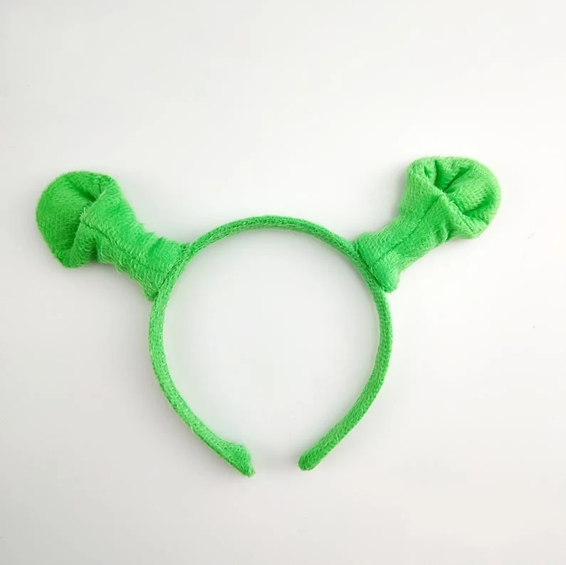 

Halloween Children Adult Show Hair Hoop Shrek Hairpin Ears Headband Head Circle Party Costume Masquerade Party Supplies ni169
