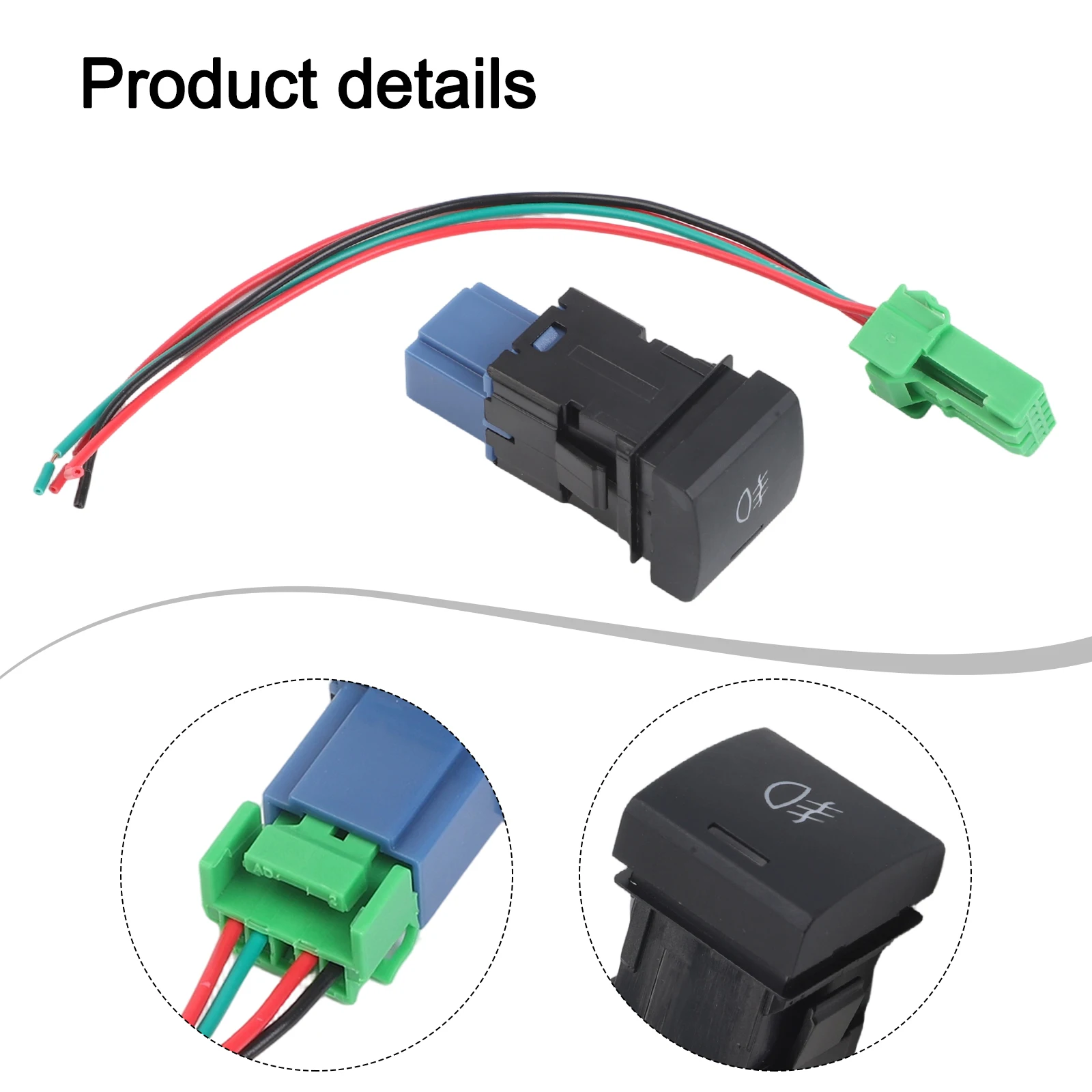 قم بتخصيص الداخلي لسيارتك مع زر تبديل ABS لتويوتا لسيارة كورولا 1819 غطاء توجيه مروحة التدفئة الرؤية الخلفية #6