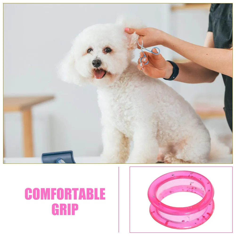 10 Pcs Barber Scissors Rings Thumb Grips Finger Protector Inserts Hair Cutting Shears