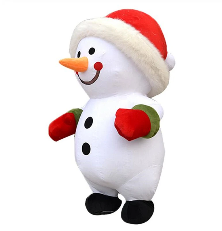 2.6m Halloween Christmas Snowman Inflatable Mascot Costume Suits Adult Party Game Dress Carnival Advertising Promotion Dress