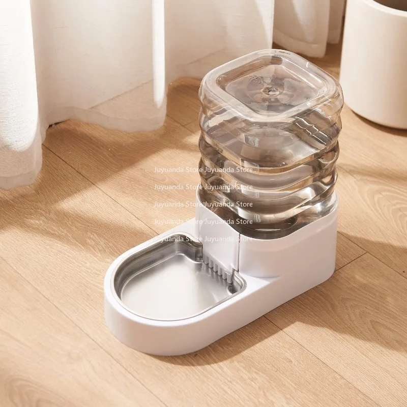 Dog Water Dispenser Pet Feeder Automatic Water Feeder Stainless Steel Unplugged Filter Cat Water Dispenser