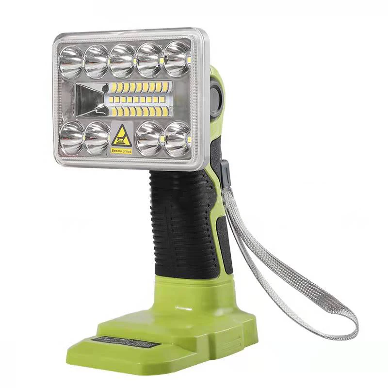 Lampes de travail d'alarme LED pour outils électriques RYOBI, torche électrique, budgétaire, lampe de voiture, batterie au lithium-dégrad, 14.4V, 18V, 1 +