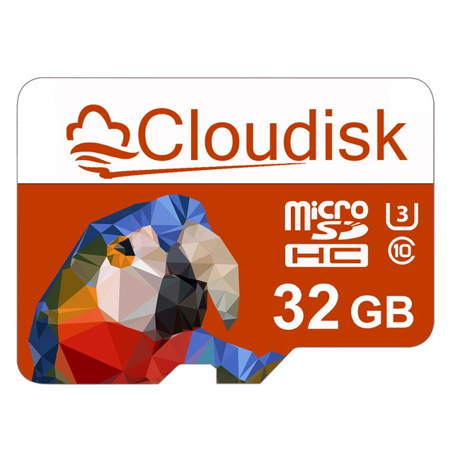 Karta pamięci Flash Cloudisk 32GB 64GB 128GB 256GB U3 Micro SD 16GB 8GB 4GB C10 2GB 1GB 128MB TF do telefonu, drona, Gopro