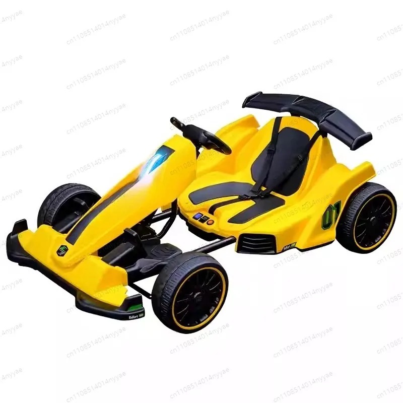 Kart children's electric car four-wheel balance car adult drift remote control car can sit in adult stroller