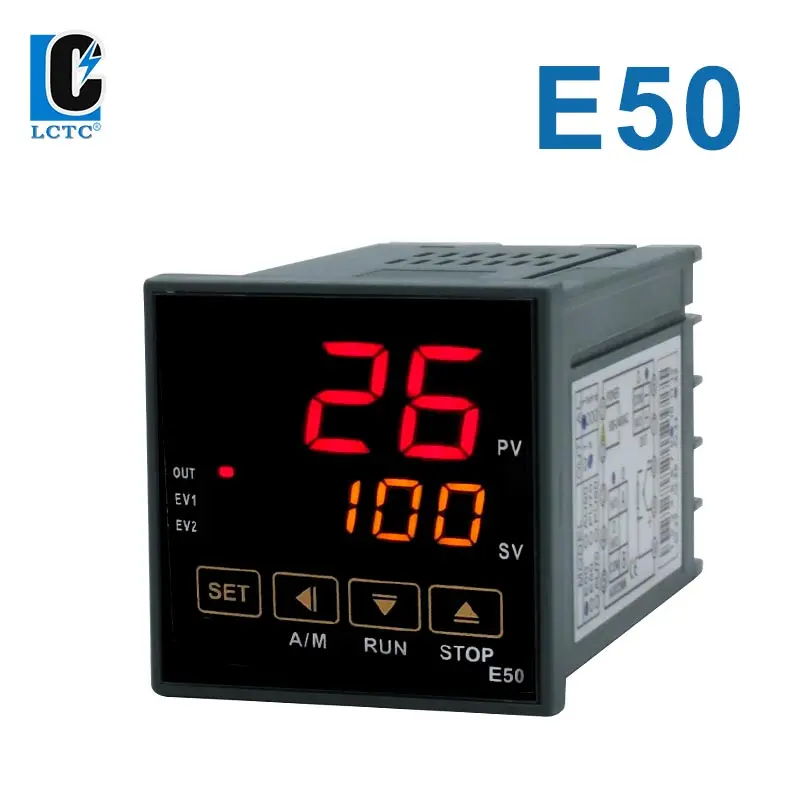 

Touch Control TC/RTD input E50 48mmX48mm Relay SSR Output 1-2 alarm LED touch screen thermostat PID temperature controlle