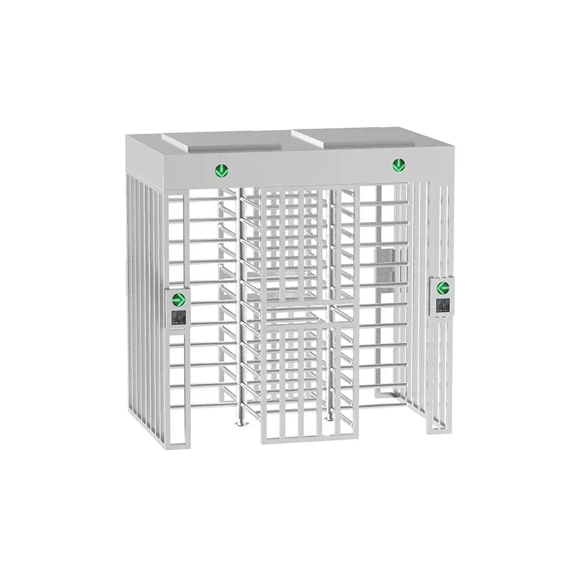 Qrcode Full Height Turnstile Biometric System Factory Ticket-checking Full Height Gate With Qr Lector