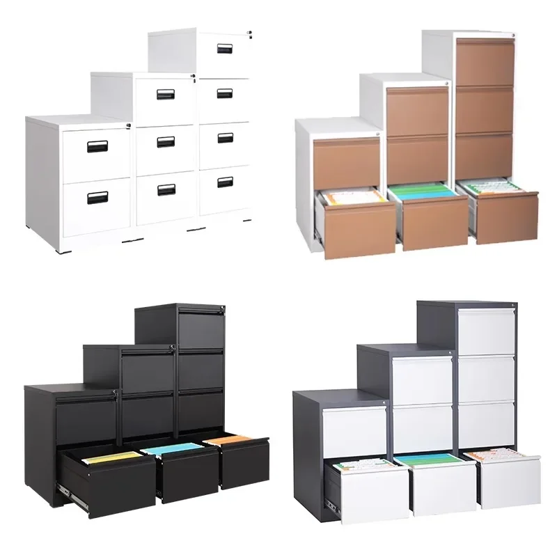 Card box file cabinet A4FC hanging fast fishing two three four with lock chest cabinet iron office low cabinet storage drawer lo