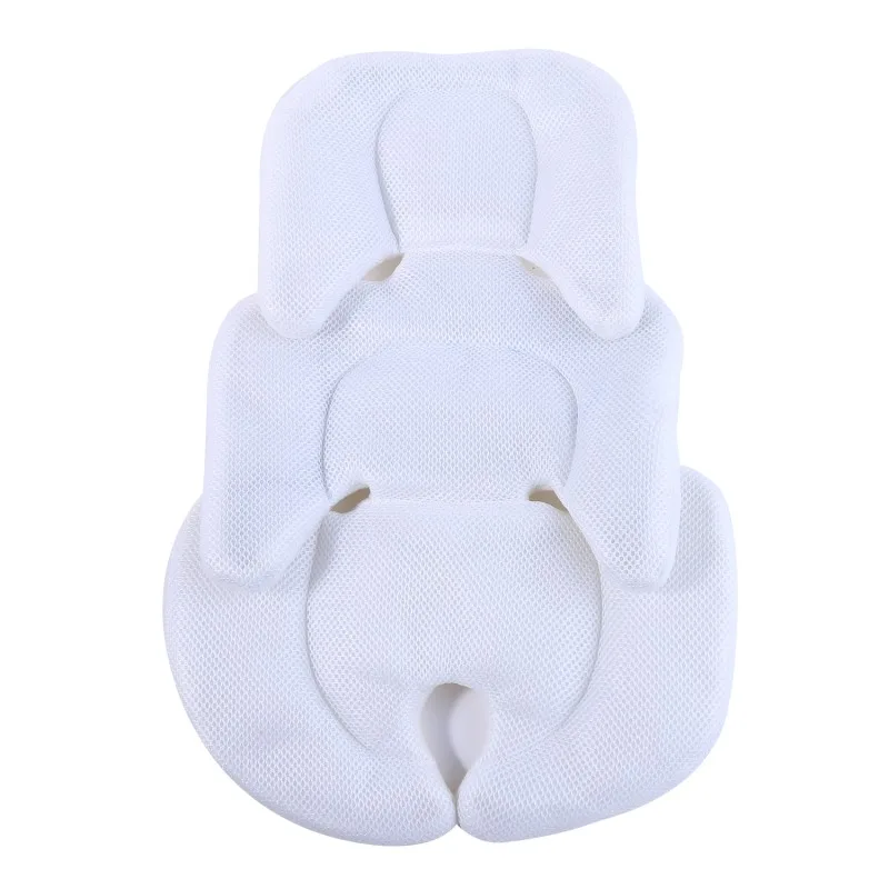 New Baby Stroller Cushion Car Seat Insert Baby Head Neck Support Pillow Mattress Breathable Mesh Liner Mat Pram Thermal Mattress