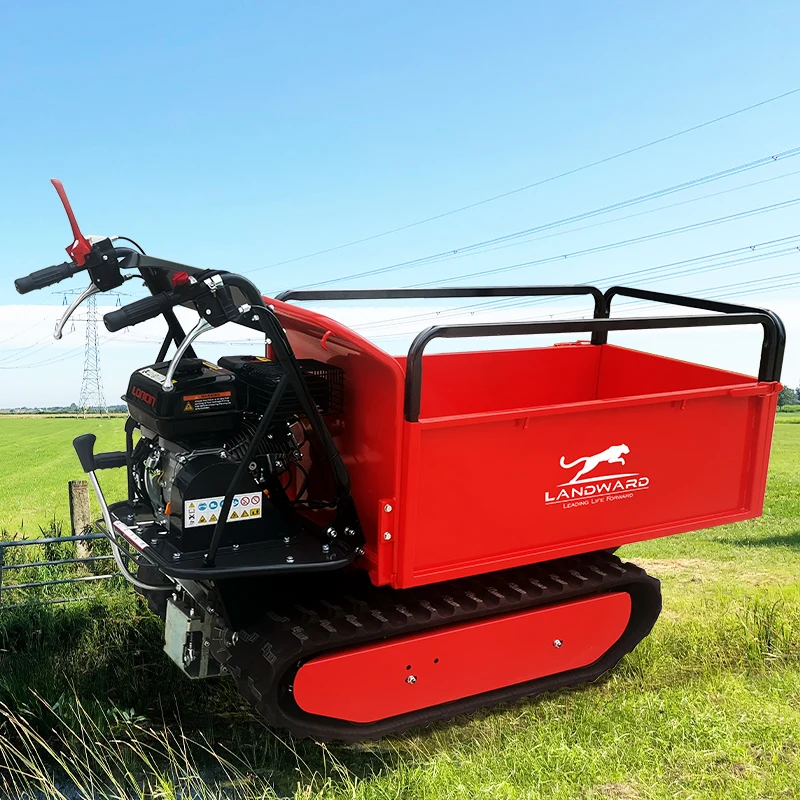 Camión volquete eléctrico de alta calidad, transportador de orugas de 500KG, Mini volquete de 800 KG, pequeño volquete autopropulsado personalizado