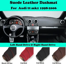 For Audi tt mk1 1998 1999 2000 2001 2002-2006 Suede Leather Dashmat Dashboard Cover Pad Dash Mat Car-Styling Accessories LHD RHD