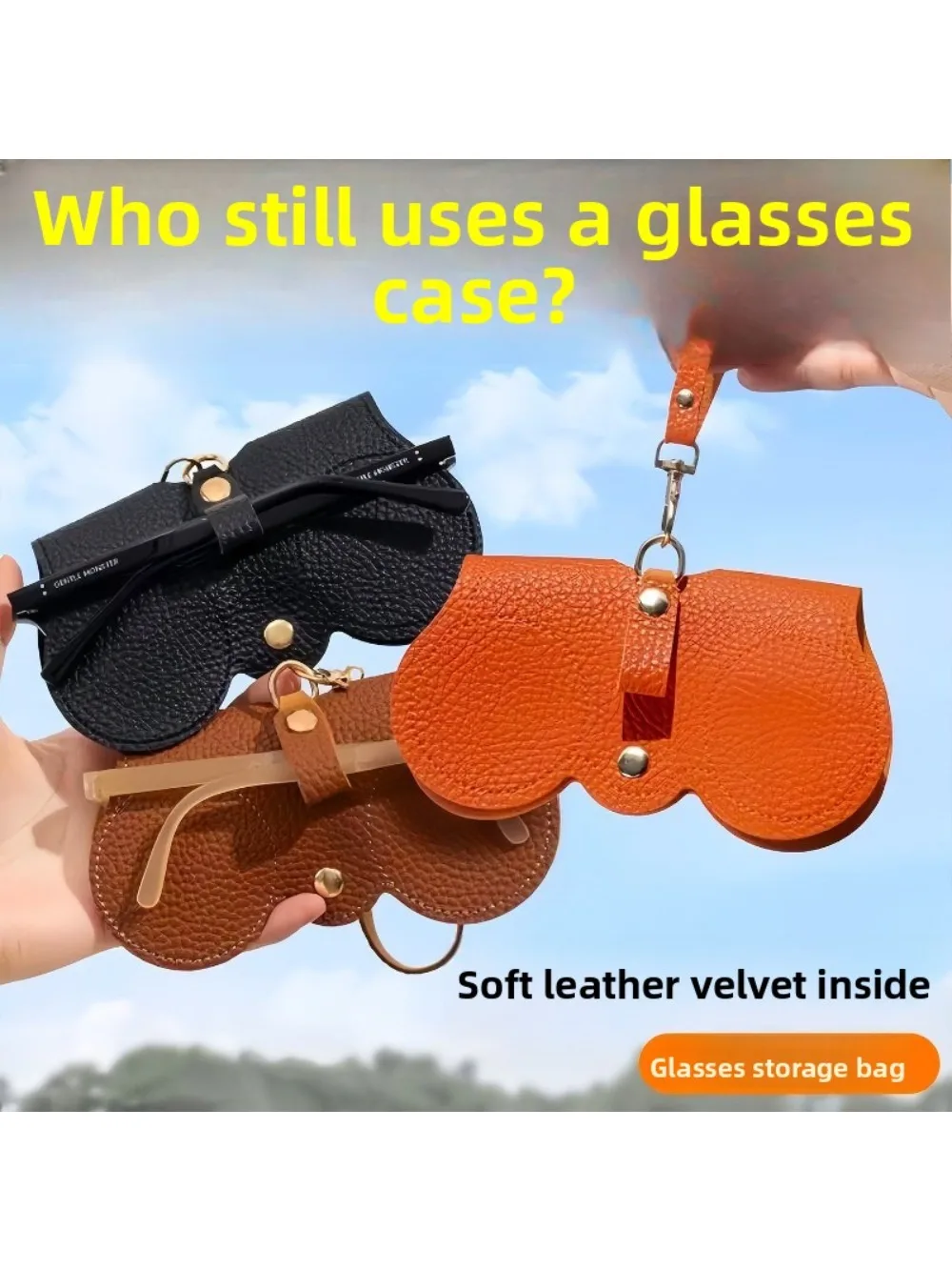 Portable Sunglasses Case for Women Fashion Eyeglass Storage Pouch Soft Cloth Bag for Myopia Glasses Travel Protective Pouch