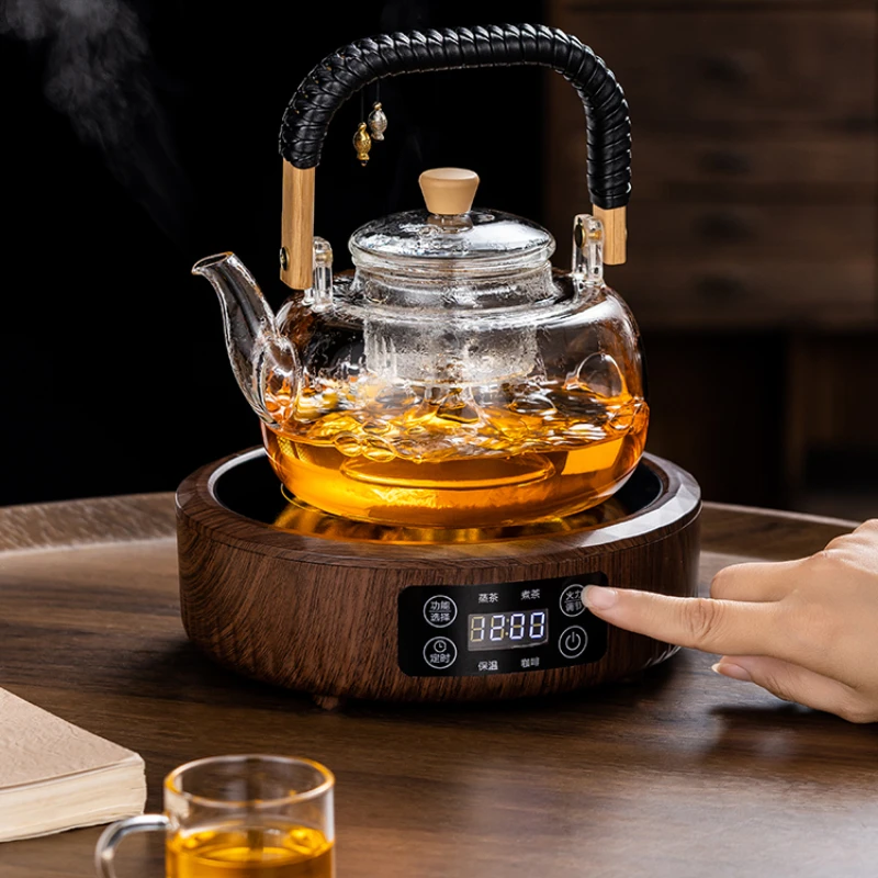 Cooking Teapot Electric Ceramic Stove Heating Glass Kettle Household Tea Set Automatic Small New Tea Maker Set Panela Eletrica