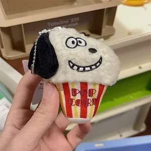 Rucksack Anhänger mit weicher Kinder, schöner Hund Snoopy, Popcorn Hamburger, Kawaii weiblich 10 Hauptverkauf Pingon Popcorn - №6