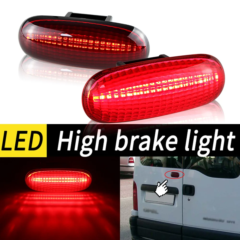 1PCS LED Car Rear High Level 3rd Brake Stop Light For Renault Trafic II Opel Vivaro Nissan Interstar 8200209522 8200040732